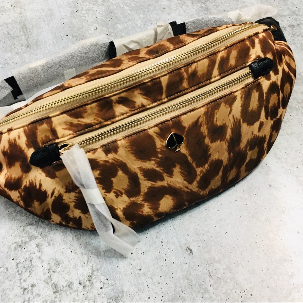 Kate Spade Taylor Leopard Large Belt Bag NWT - Picture 7 of 8